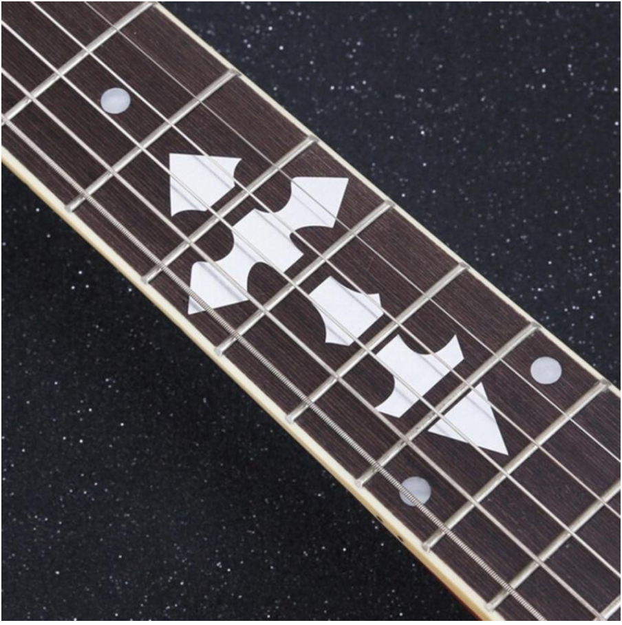 Miếng dán khảm cần đàn guitar chữ thập dây leo lá hình thang rồng ngôi sao bí đỏ