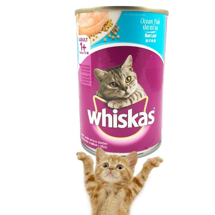Thức ăn cho mèo Pate Whiskas mèo lớn Lon 400g