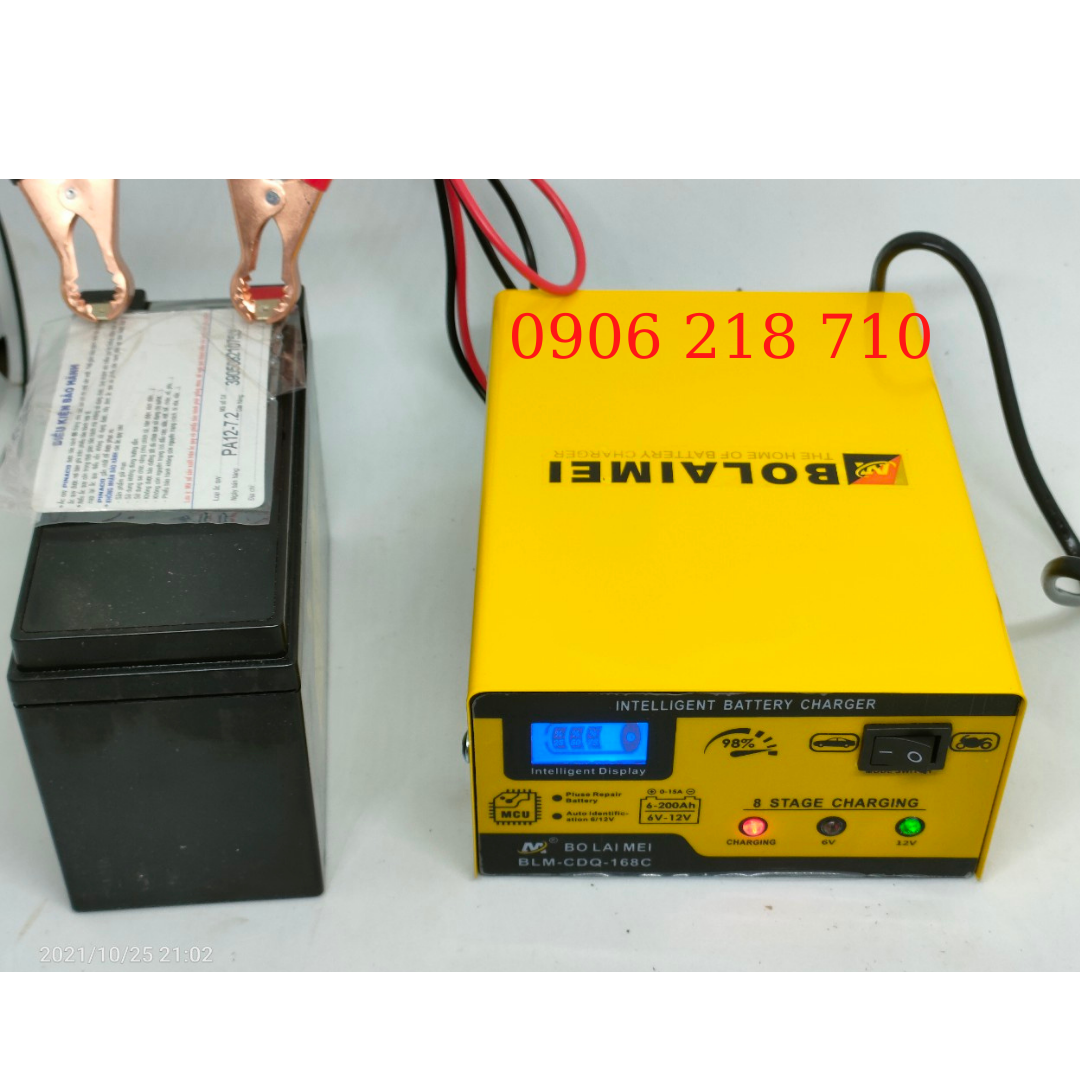 Sạc bình acquy 6v, 12v tự ngắt, từ 3ah-200ah cho xe máy đến ô tô