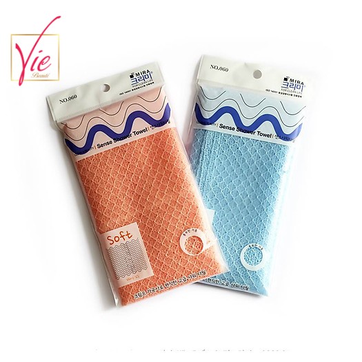 Bông tắm - khăn lưới tắm tạo bọt tấy tế bào chết mira bath towel viebeaute