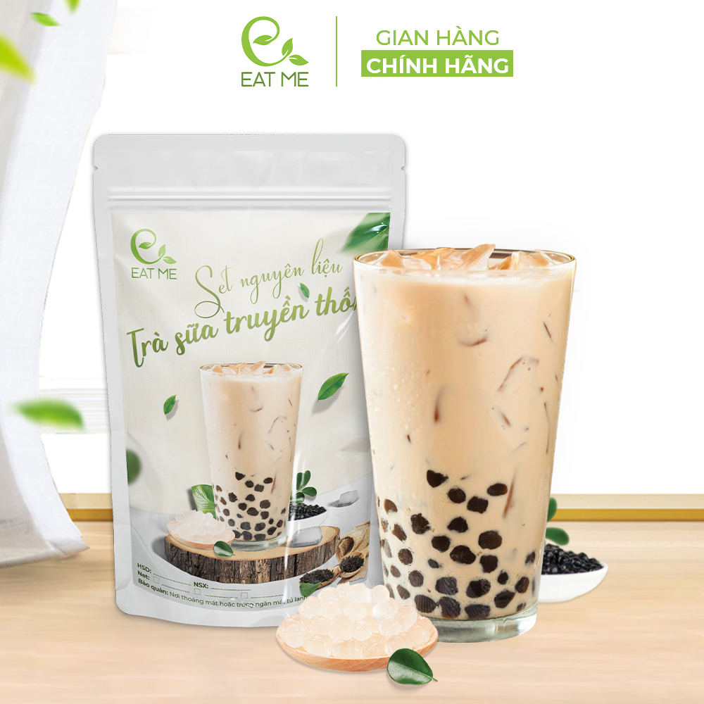 Set trà sữa truyền thống eatme - set nấu trà sữa truyền thống 15 20 ly