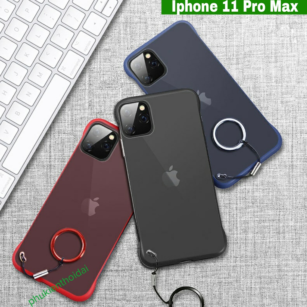 Ốp lưng iphone 11 pro max nhám mờ nửa cạnh siêu mỏng