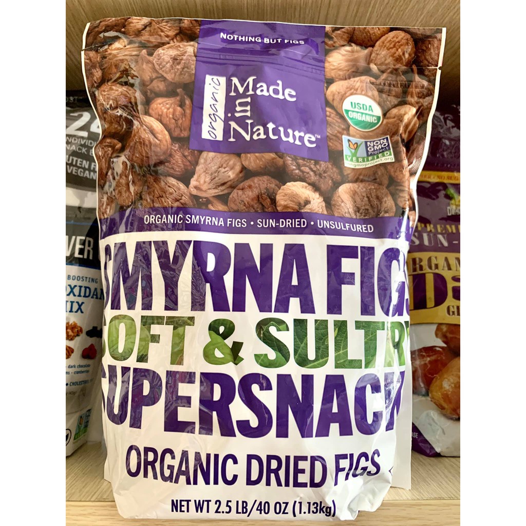 Sung sấy Made in Nature Organic Smyrna Figs 1.13kg