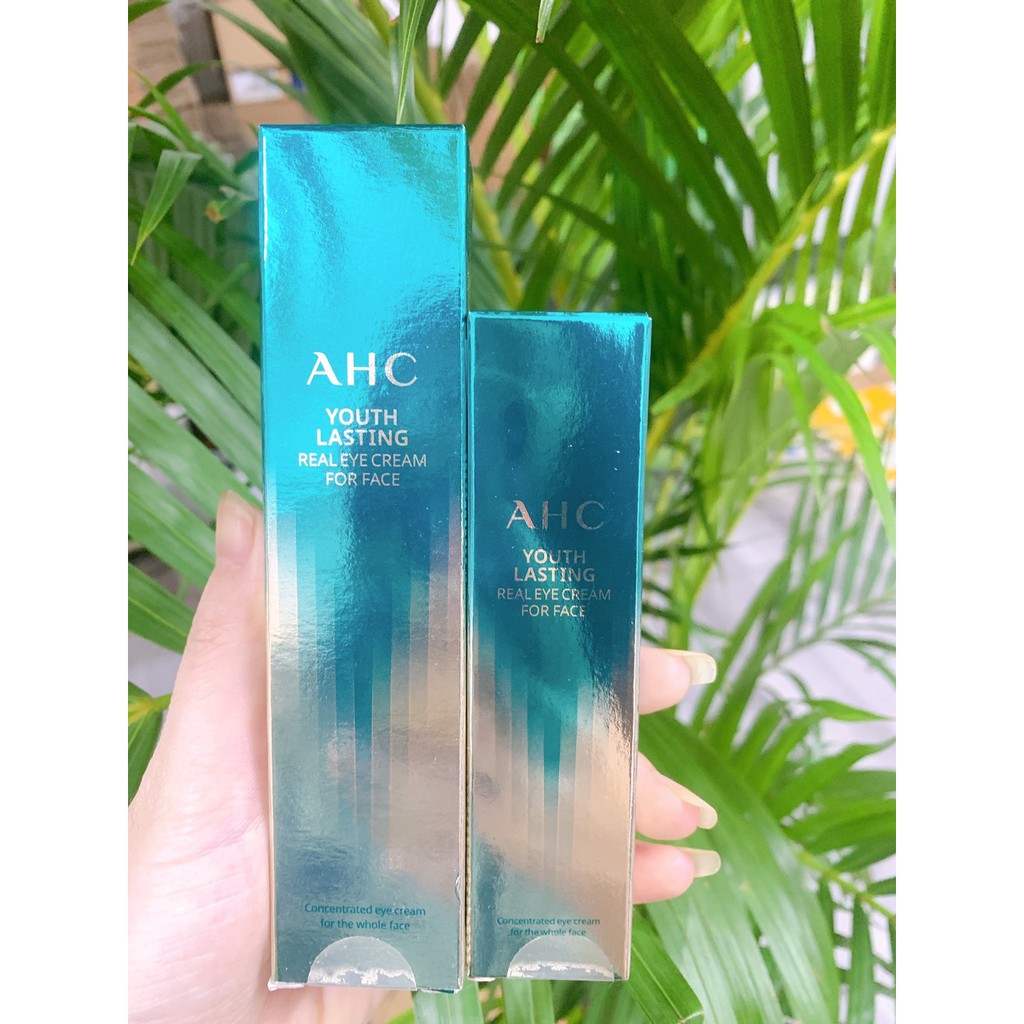 Kem mắt ahc , kem dưỡng da mắt ahc youth lasting real eye cream for face - màu xanh
