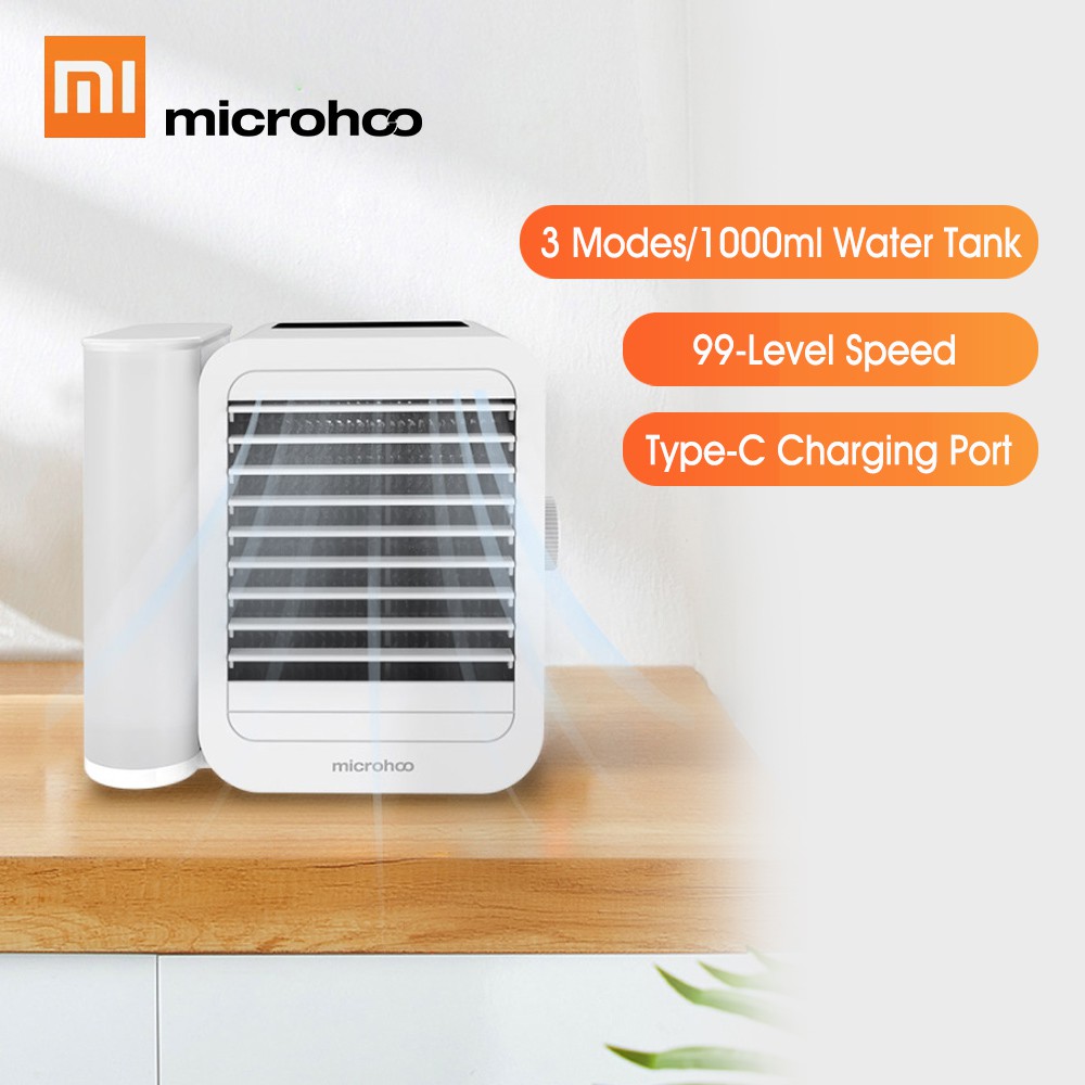 Quạt điều hòa làm mát hơi nước mini 3 trong 1 xiaomi 99 tốc độ 1000ml 6w/quạt hơi nước xiaomi xiaoda feiyue xd-zmlfs01