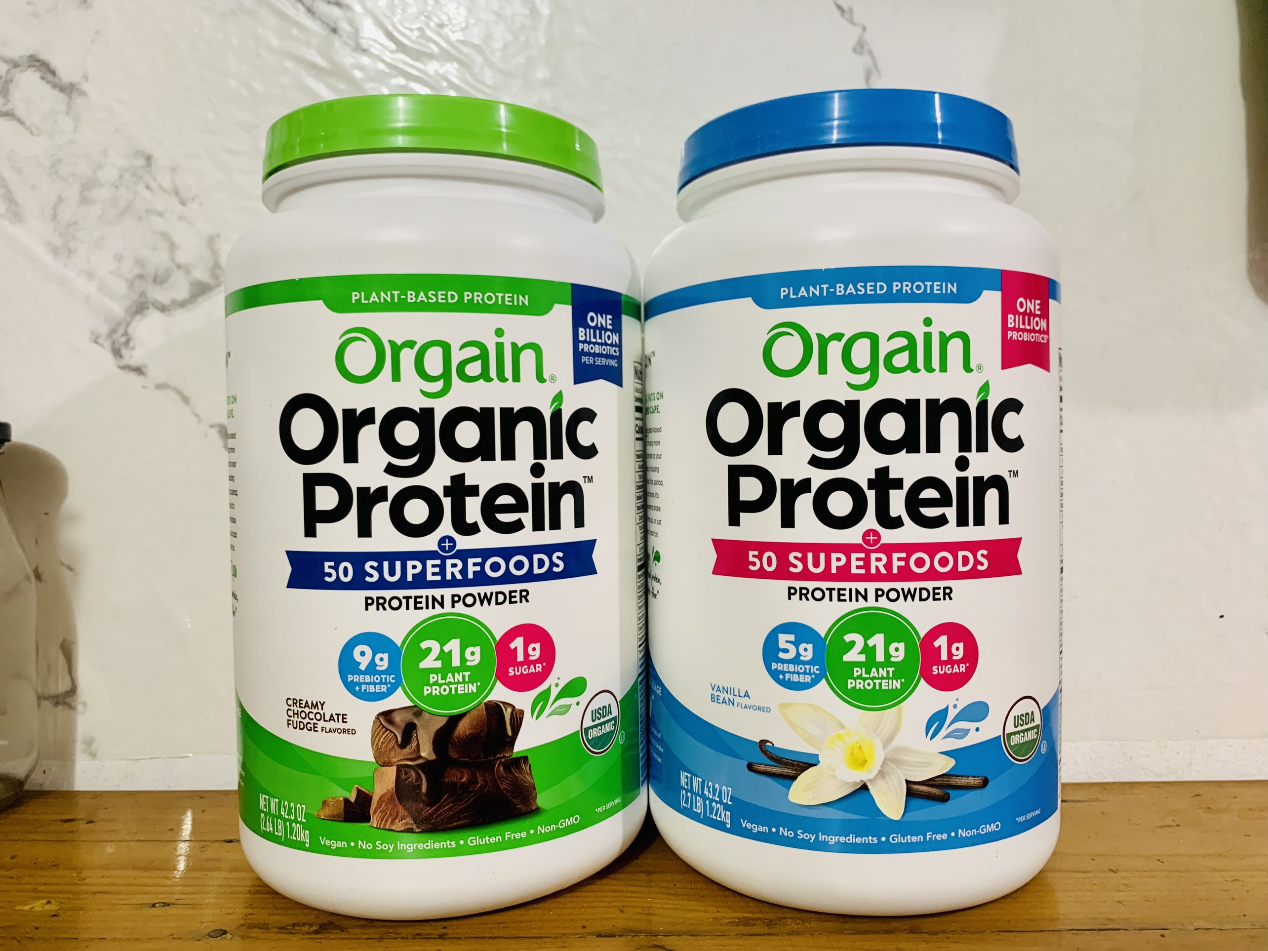 Bột đạm thuần chay hữu cơ Orgain Organic Protein Superfoods hương vani ,soccola ,dâu 1242g