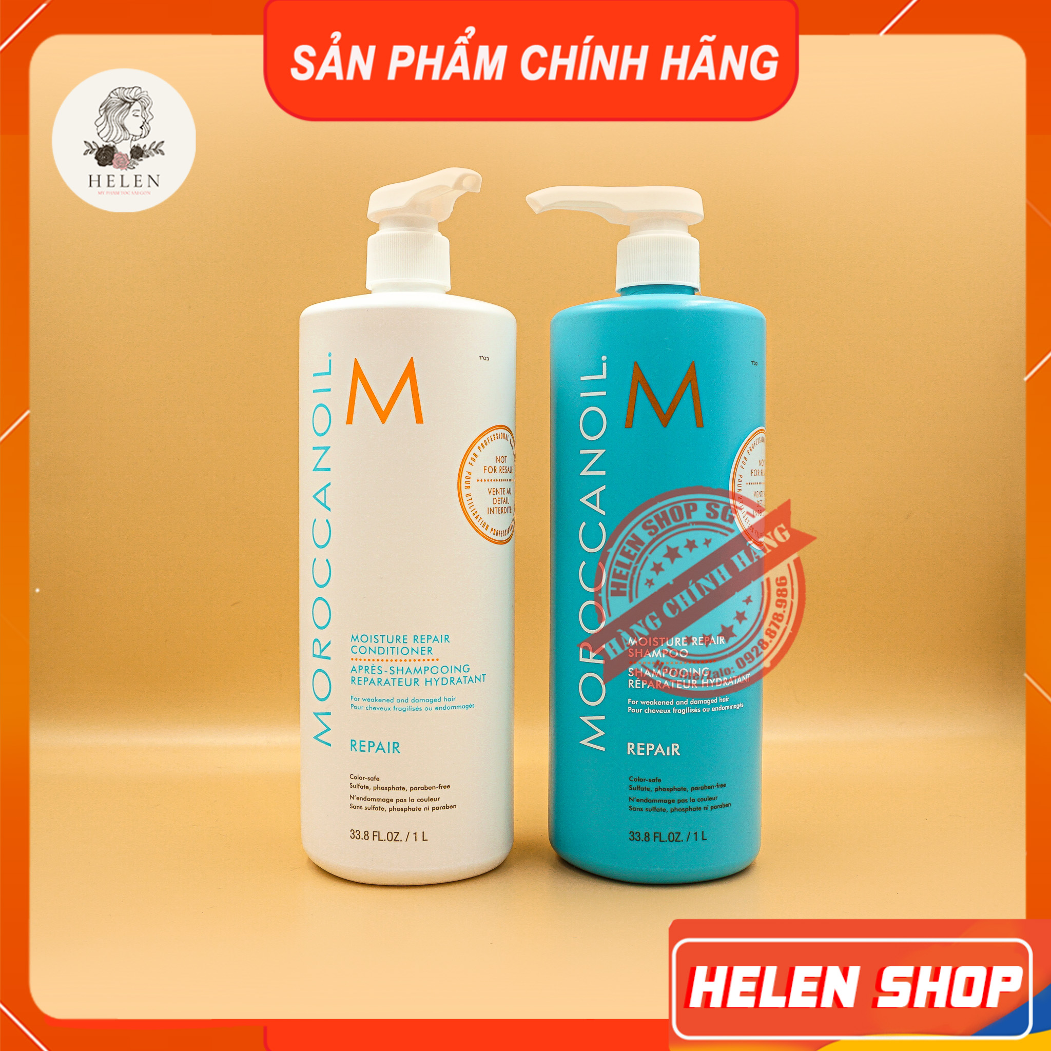 Dầu gội xả phục hồi tóc hư tổn moroccanoil repair | dưỡng ẩm, phục hồi tóc, chăm sóc tóc