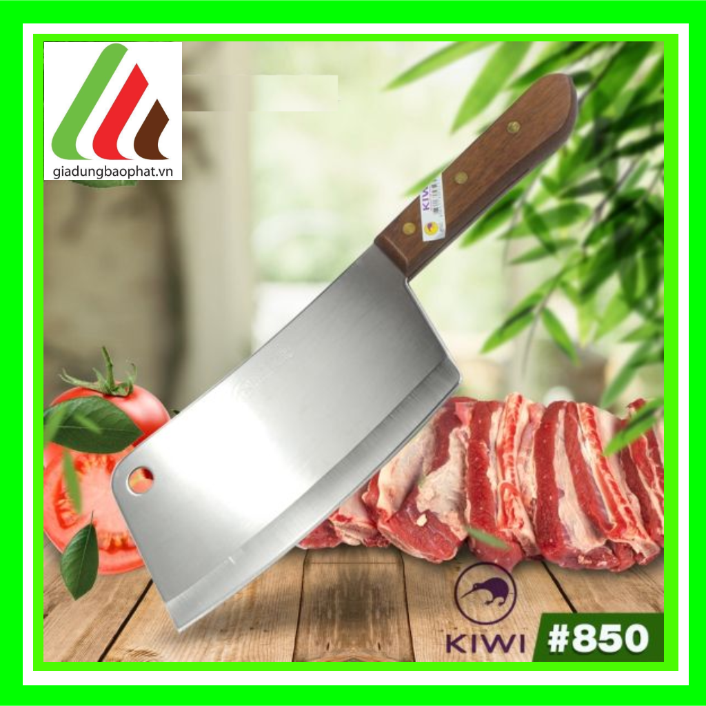 Dao chặt xương thịt cán gỗ Kiwi 850 Thái Lan chính hãng chất lượng cao