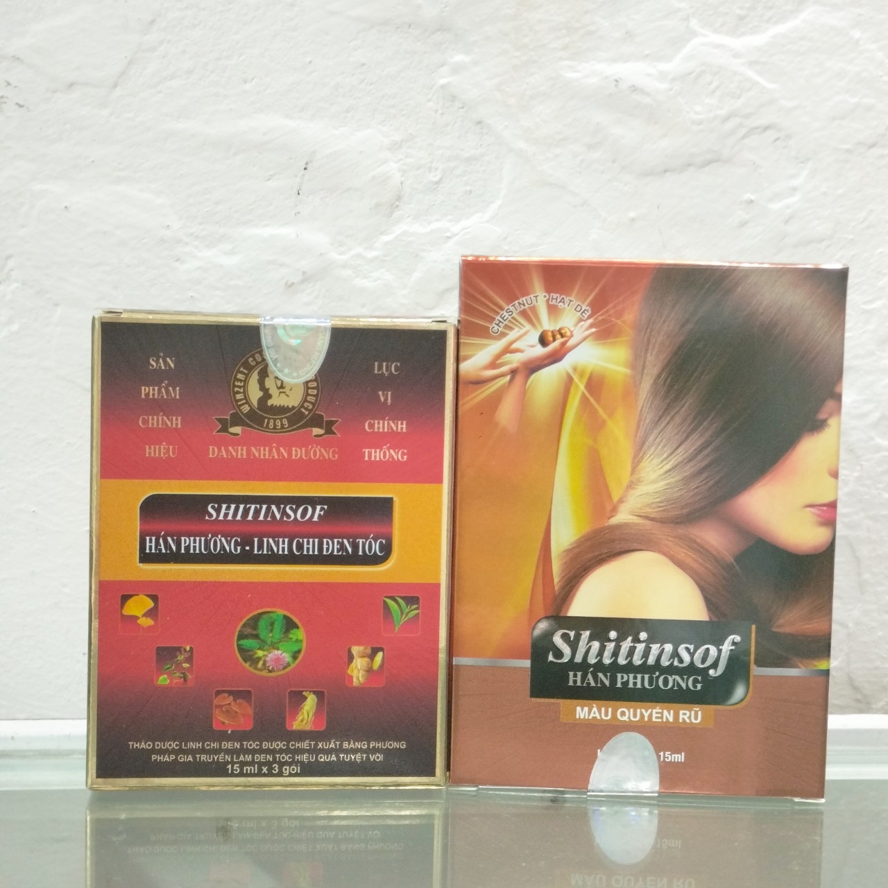 Dầu gội nhuộm tóc thảo dược Shitinsof Hán Phương Linh Chi