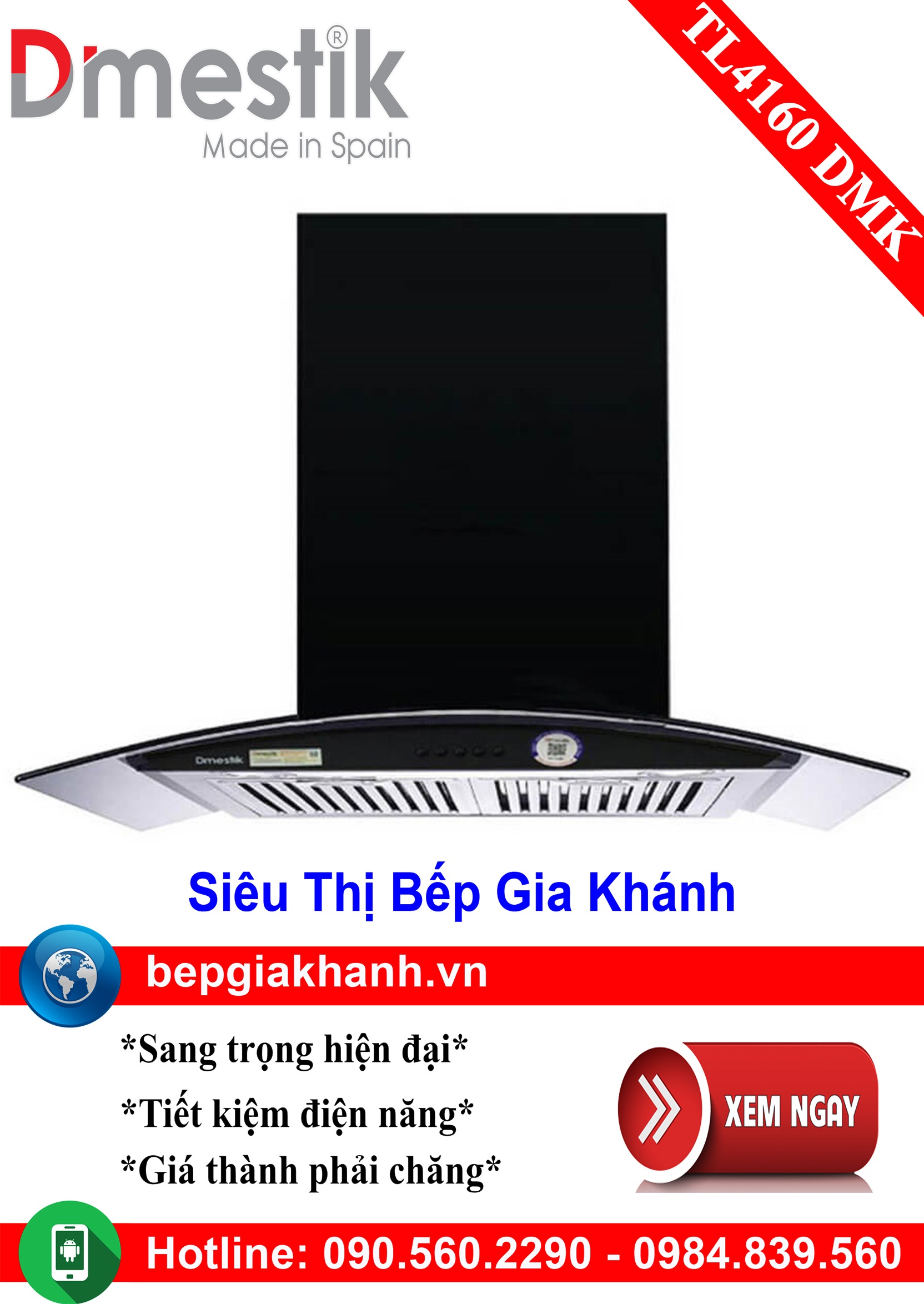 Máy hút mùi dạng kính cong 60cm Dmestik TL4160 DMK, máy hút mùi nhà bếp, máy hút mùi bếp, máy hút mùi kính cong, máy hút mùi canzy, máy hút mùi mini, máy hút mùi âm trần, máy hút mùi electrolux, may hut mui