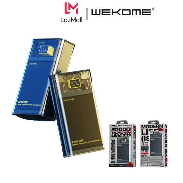 Pin dự phòng sạc nhanh 22.5w wekome wp-319 10.000mah, sạc pin dự phòng sạc nhanh, pin sạc dự phòng hỗ trợ sạc nhanh
