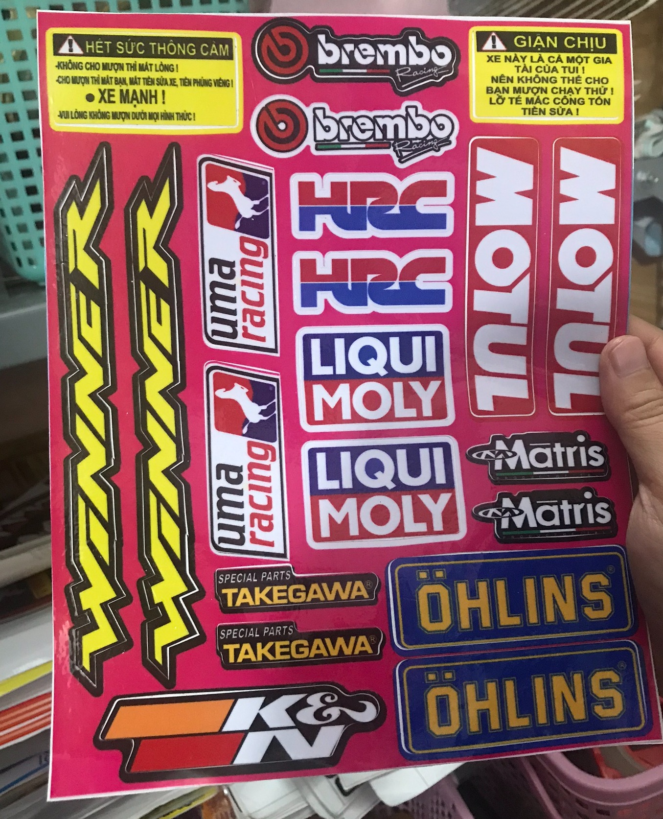 Bảng Tem Logo Giá Rẻ - Tem 3 Lớp - Không Bay Màu - Ver 18