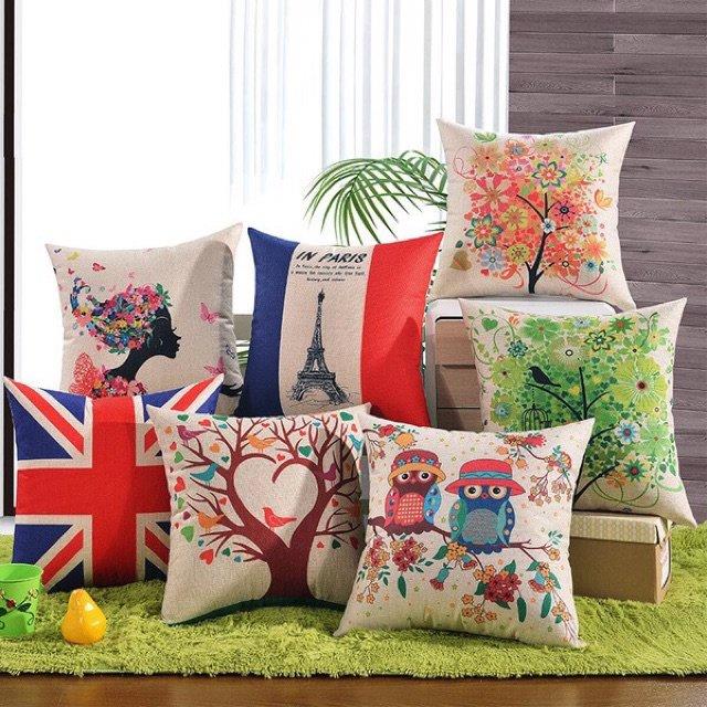 Gối tựa lưng sofa gối tựa vuông 45x45cm đã bao gồm ruột