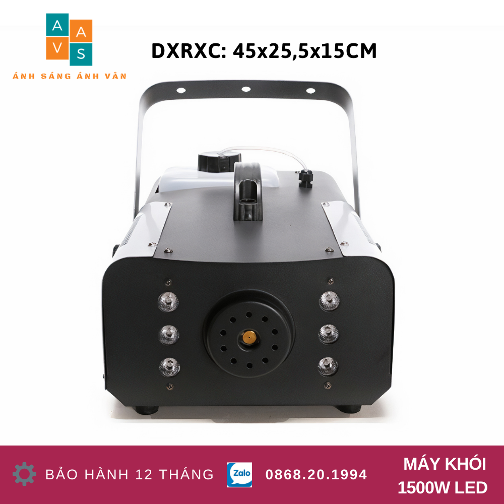 Máy tạo khói 1500w có đèn led đổi màu RGB | Máy phun khói 1500w Led