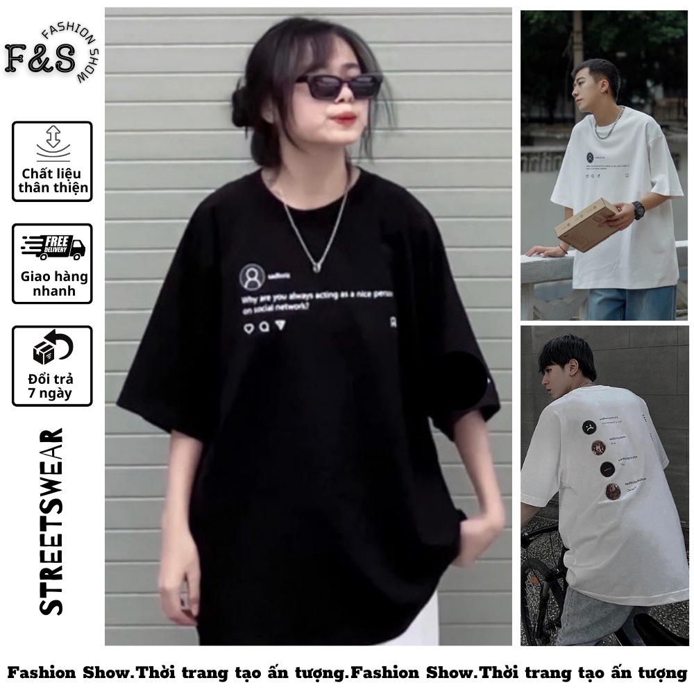 Áo thun nữ cổ tim/ cổ tròn dáng freesize