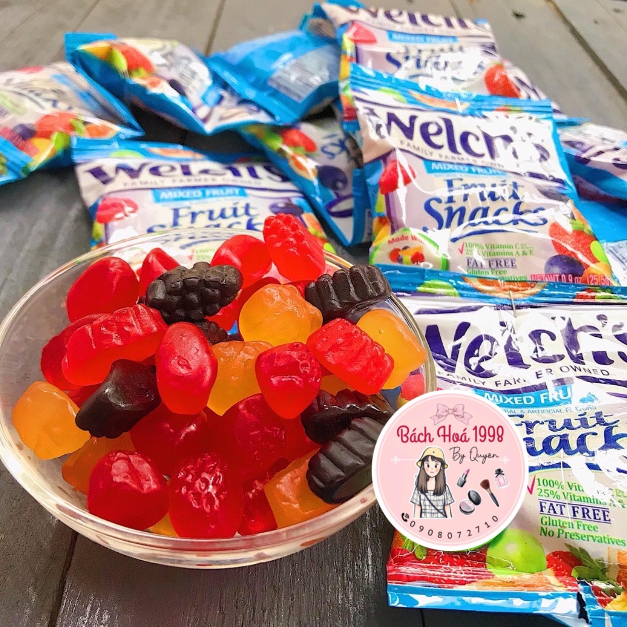 Kẹo dẻo trái cây welch's - gói 22.7g