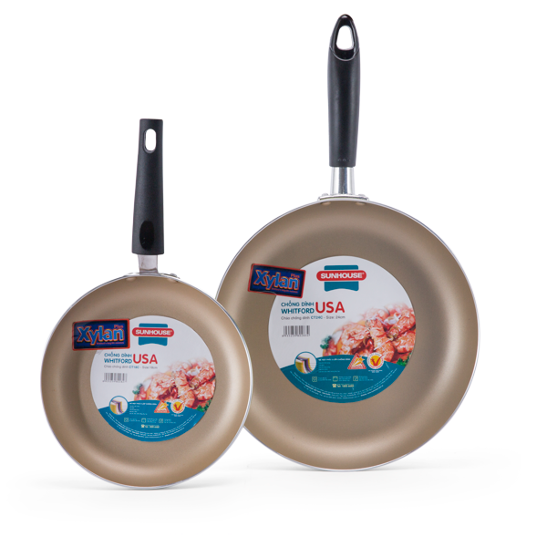 Combo Chảo Chống Dính SUNHOUSE 18-24 cm Cao Cấp - Siêu Chống Dính CT18 CT24 - Chính Hãng