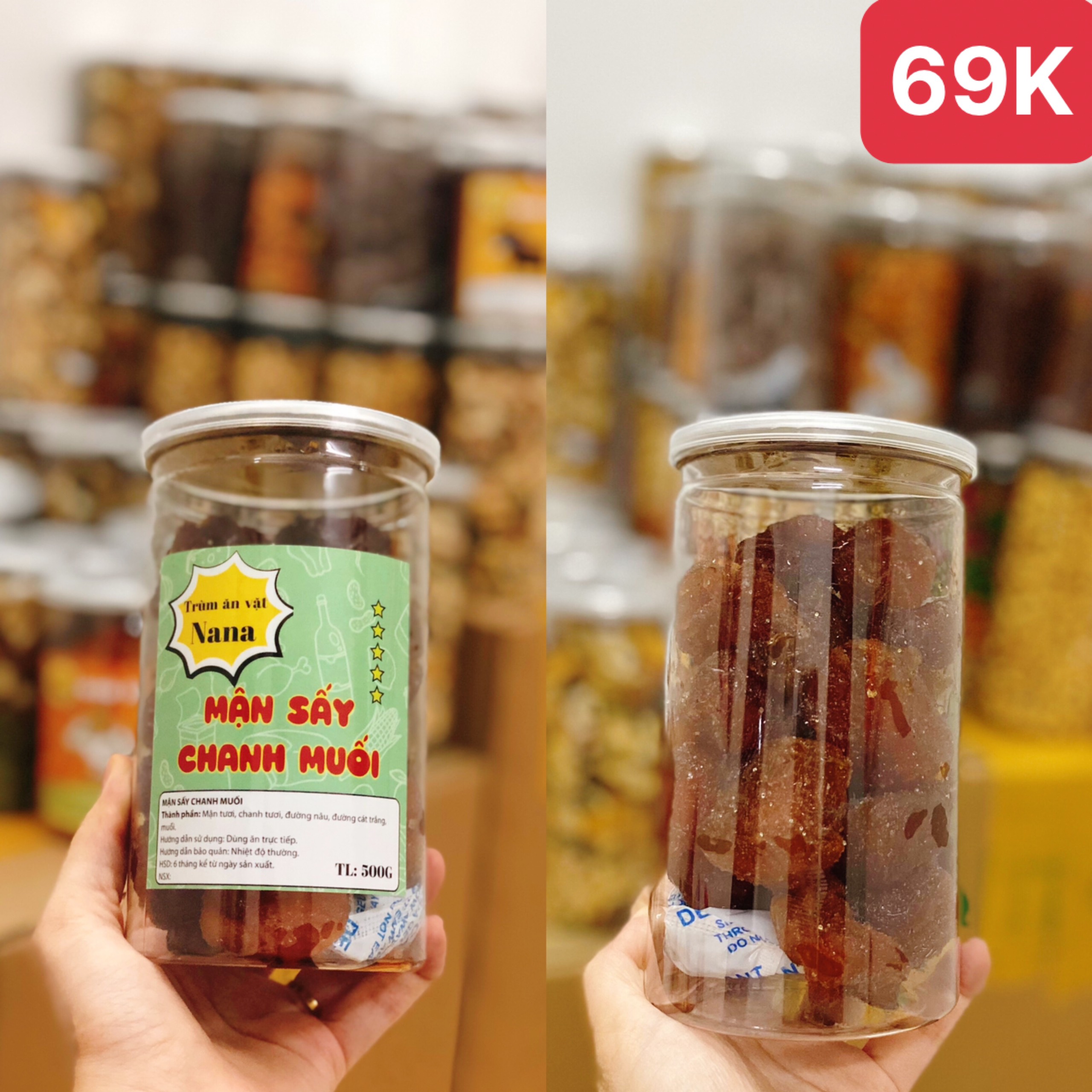 Mận sấy chanh muối 500gr, ô mai mận, mận chua ngọt