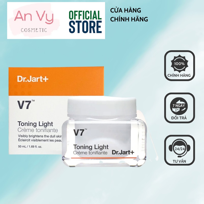 Kem Dưỡng Trắng Da V7 Toning Light Dr.Jart+ (50ml) - Hàn Quốc