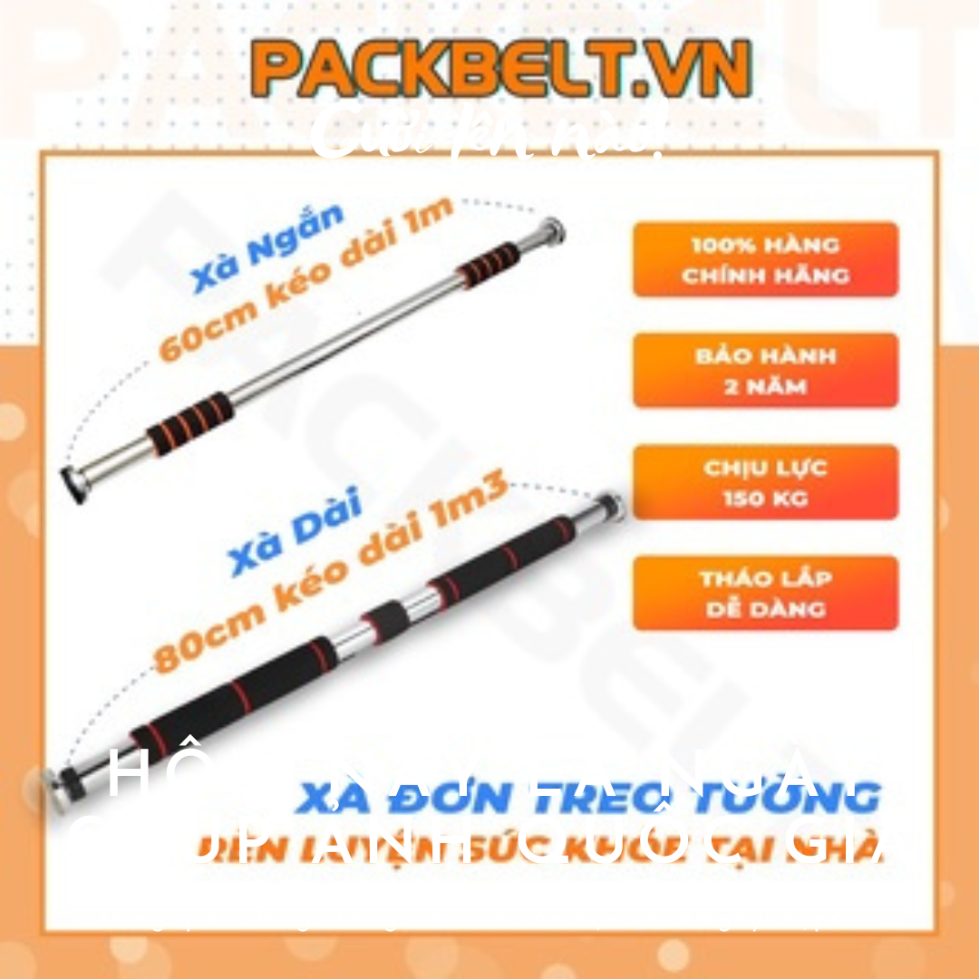Xà đơn gắn cửa hoặc treo tường 60-100 cm,80cm-130cm