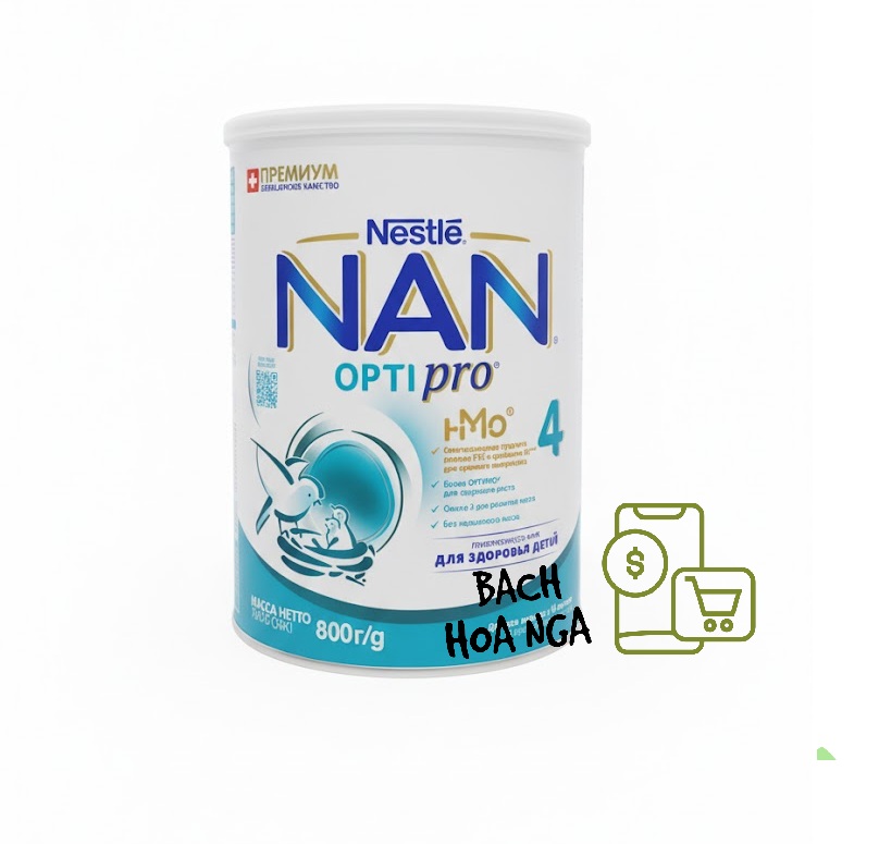 Sữa bột Nan Optipro Nga 800gr cho bé số 1, 2, 3, 4 - Dinh dưỡng tối ưu cho sự phát triển.