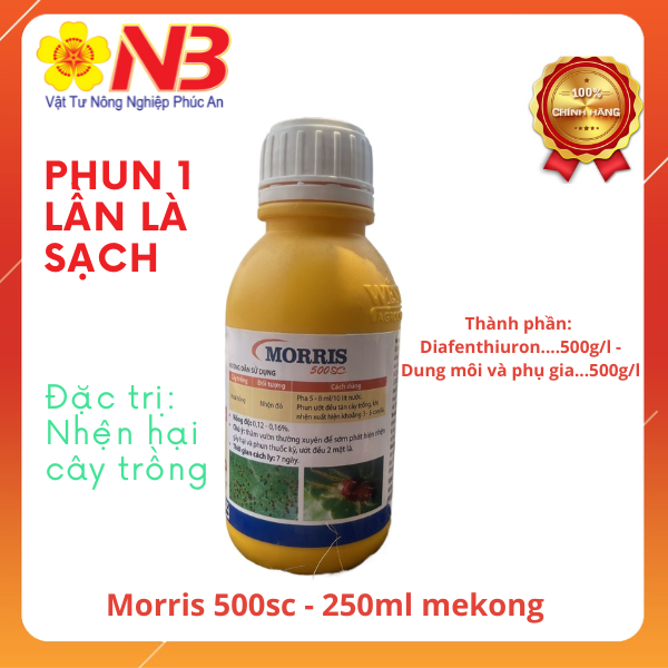 Morris 500SC (Chai 250ml) Trừ nhện đỏ hại cây trồng/ cây có múi - Mekong