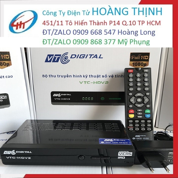 Đầu Thu Vệ Tinh VTC HD V2 (Có 4 Tháng Thuê Bao) - Hàng Chính Hãng SP001060
