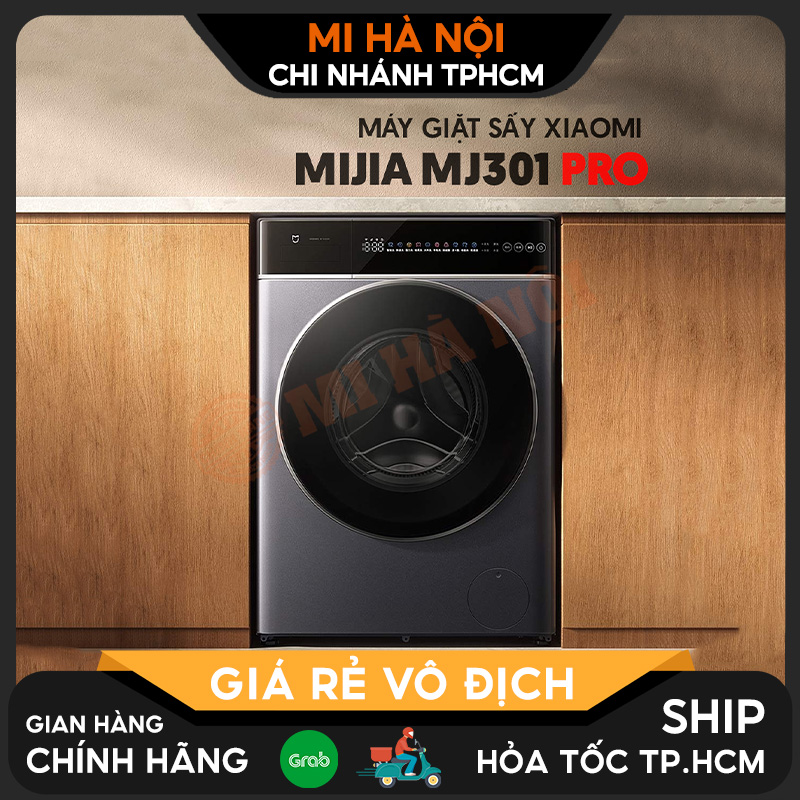 Máy giặt sấy Xiaomi Mijia MJ301 Pro (Giặt 10kg, Sấy 7kg) – Sấy khô bằng hơi nước