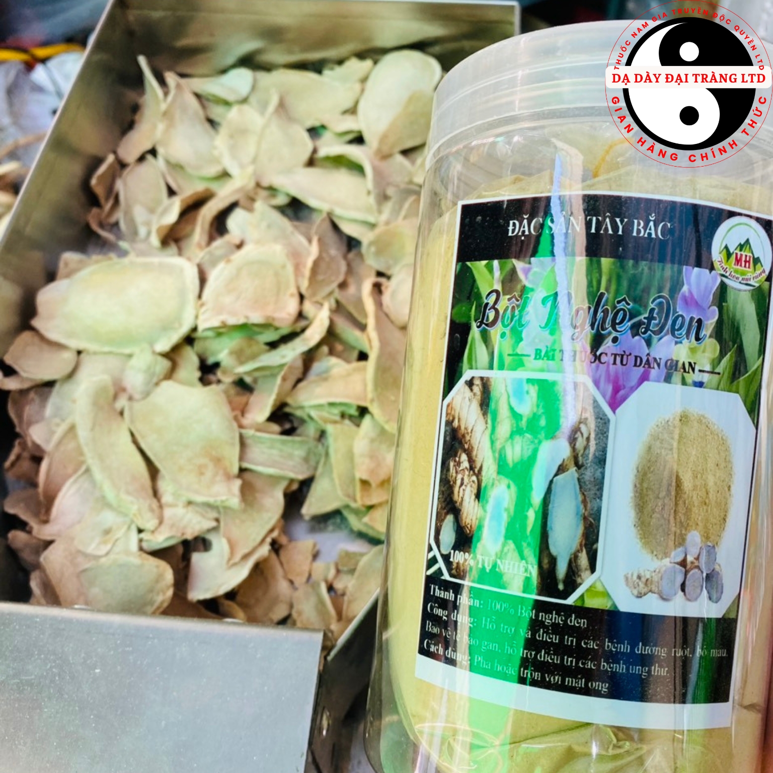 Bột nghệ đen khô nguyên chất loại 1 chế biến thủ công từ nghệ đen tươi Tây Bắc