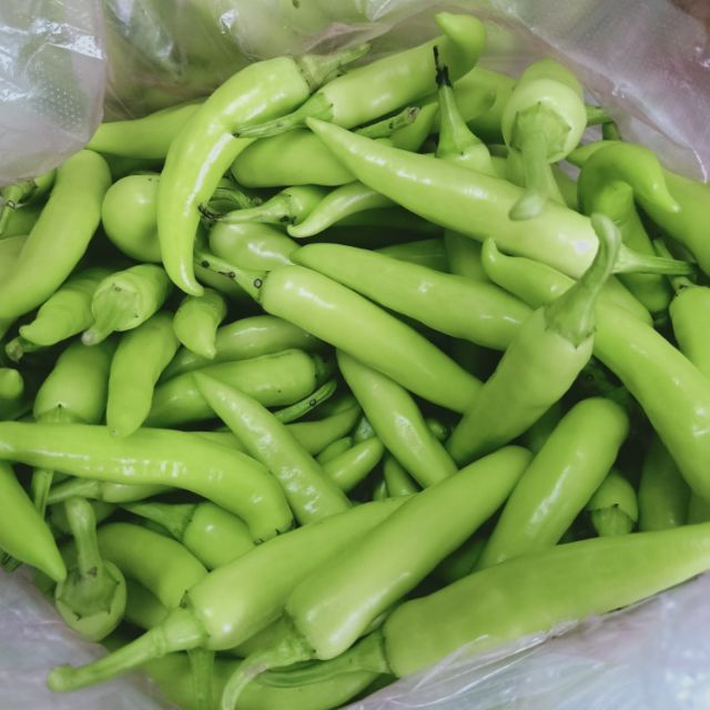 Ớt TRÁI xanh siêu cay, siêu thơm 1kg