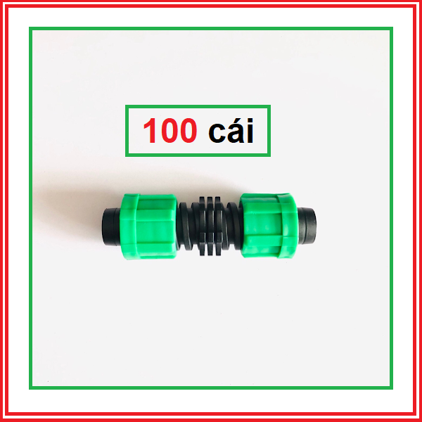 100 nối 16mm dây mềm tưới nhỏ giọt nối có ren dễ ràng nối ống và tháo ống
