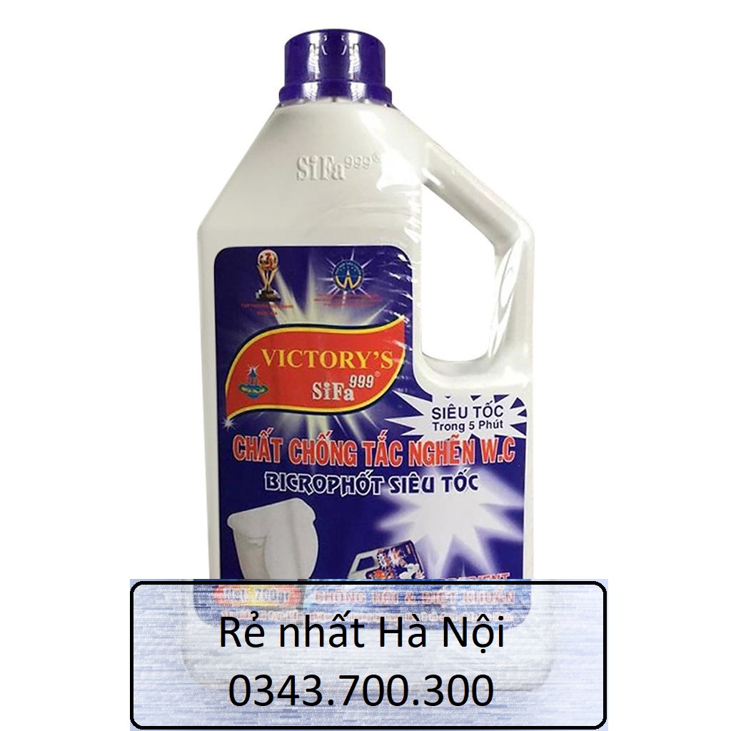 Nước thông bồn cầu siêu tốc SIFA chai 700g, hiệu quả sau 5 phút sử dụng