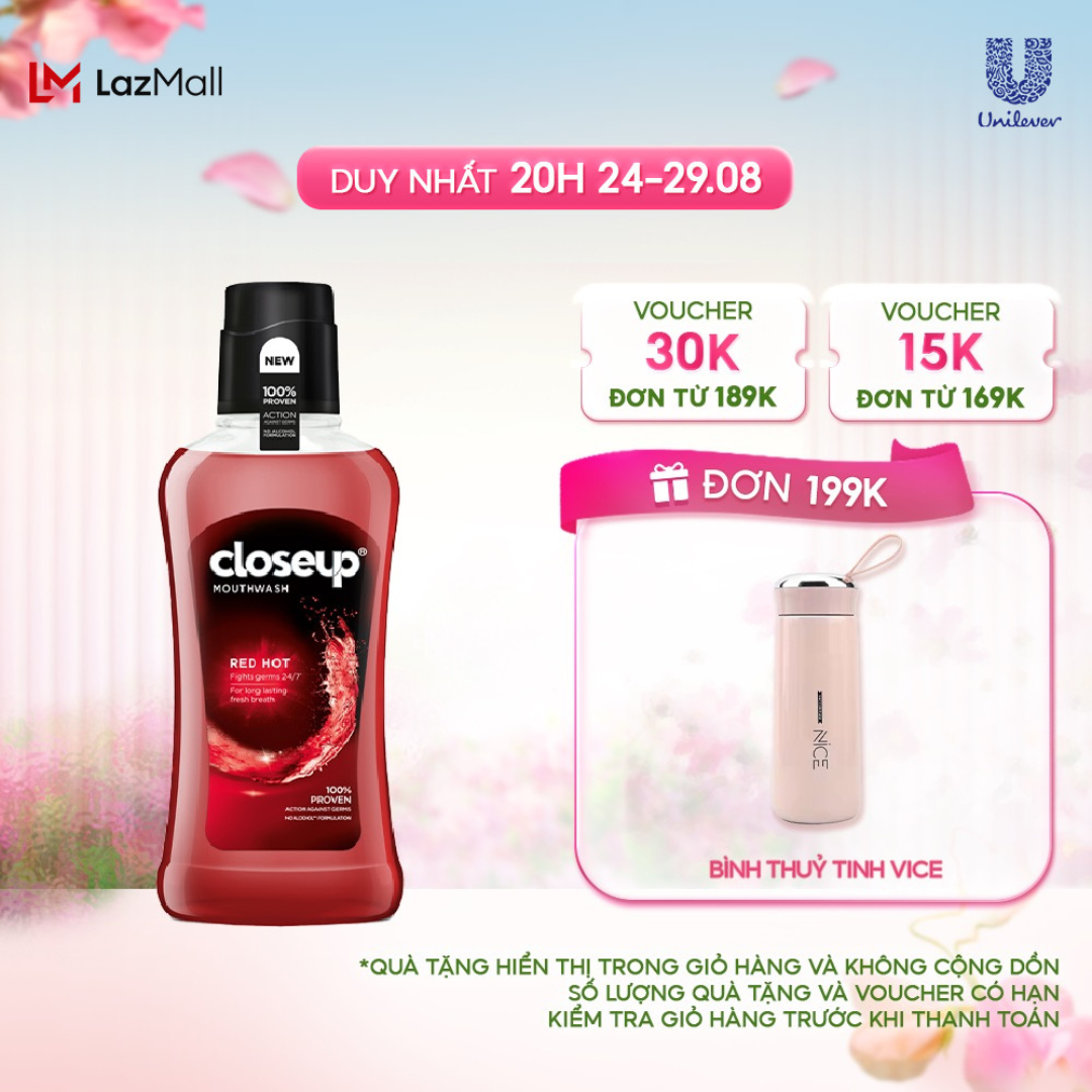 Nước súc miệng CloseUp Red Hot 500ml