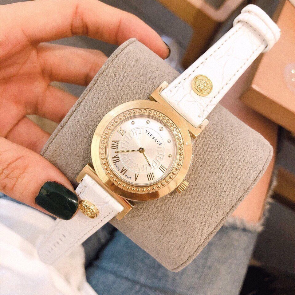 [Đủ Màu] Đồng hồ thời trang nữ Ver.sace dây da cao cấp