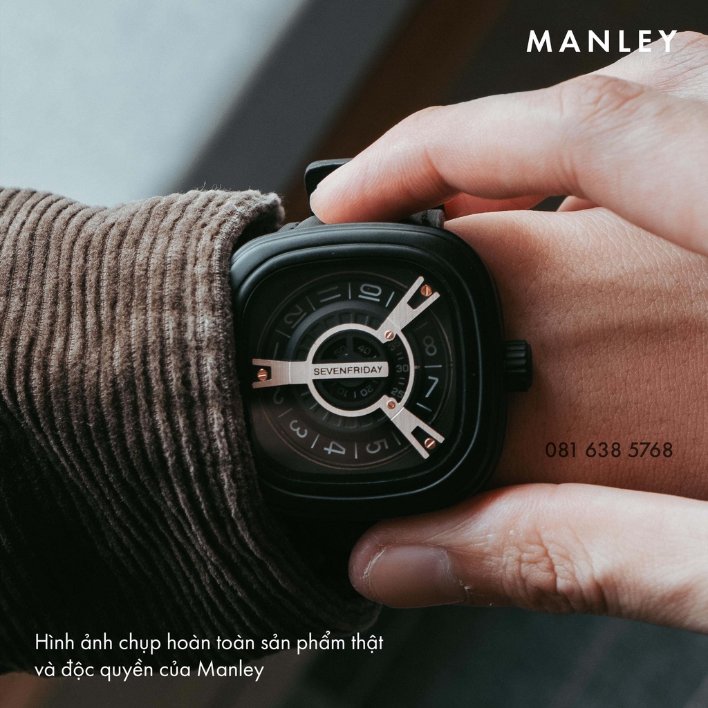 Đồng hồ nam seven friday dây da độc đáo, máy nhật, bảo hành 12 tháng - sevenfriday