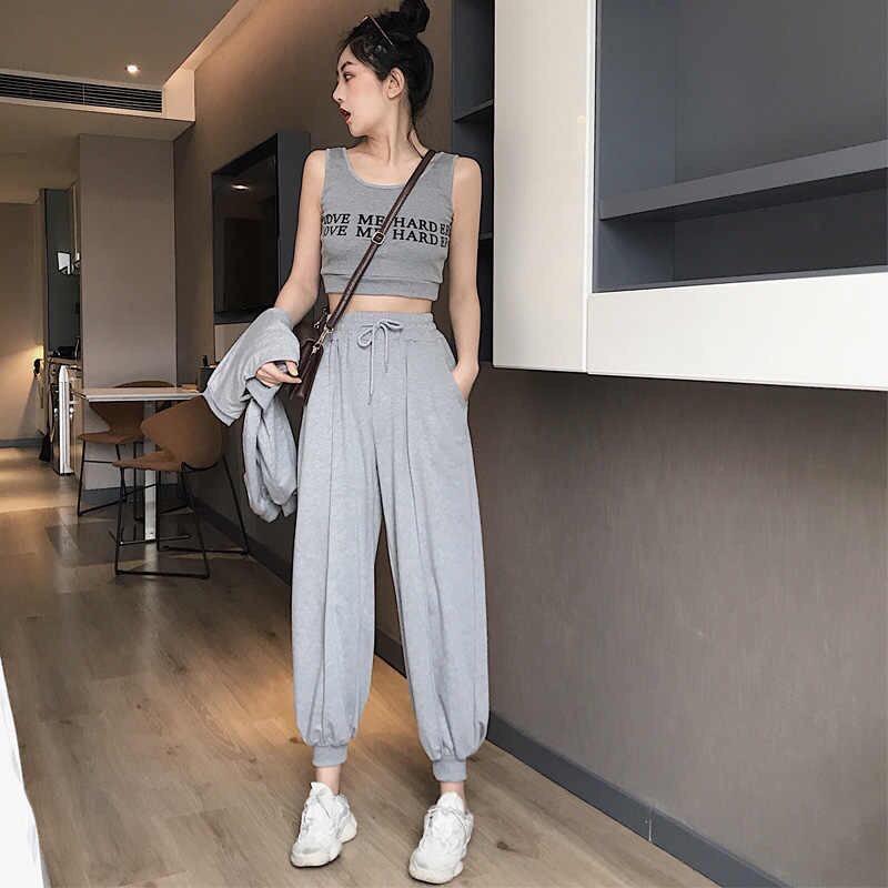 Set bộ nữ thể thao 3 món dài tay thu đông TB thời trang hàn quốc nữ