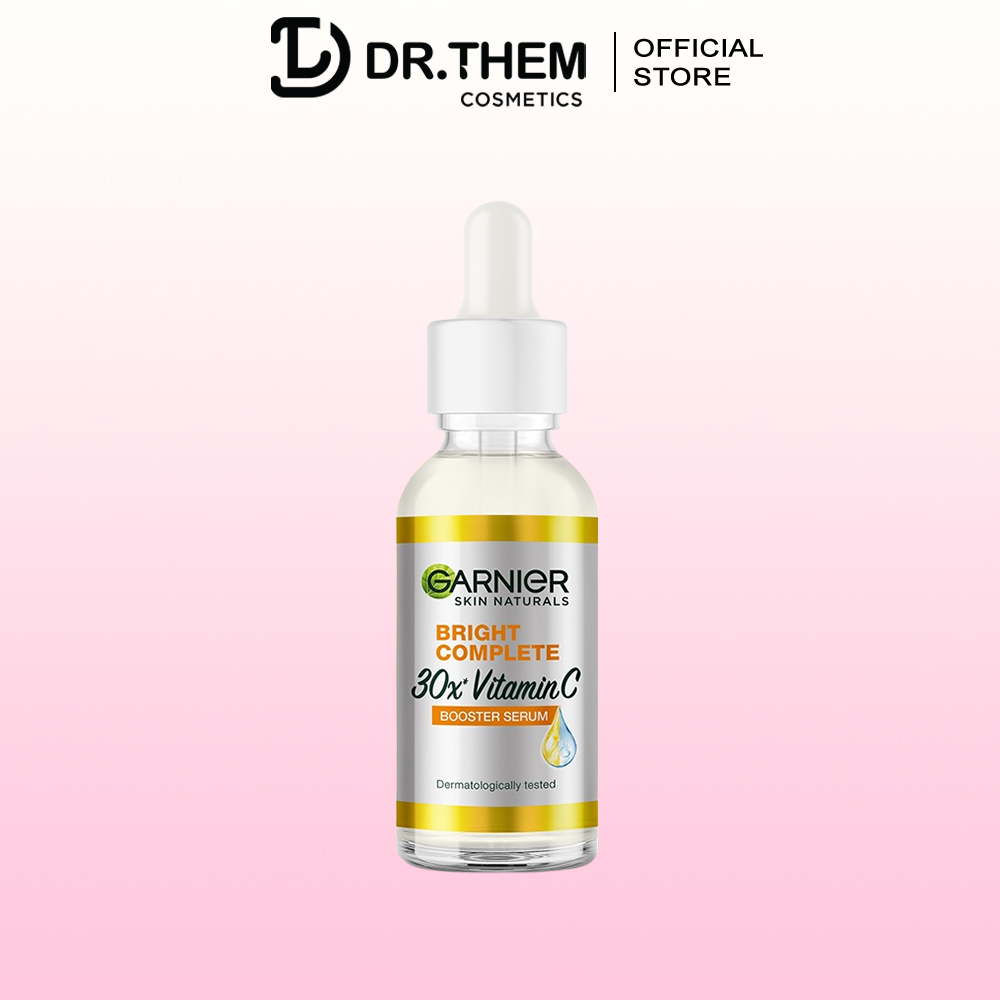 Tinh Chất Garnier Tăng Cường Sáng Da Mờ Thâm Bright Complete 30x Vitamin C Booster Serum 30ml