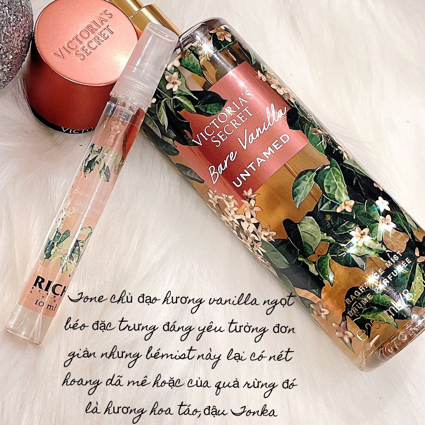 Bare vanilla untamed - xịt thơm toàn thân body mist victoria’s secret