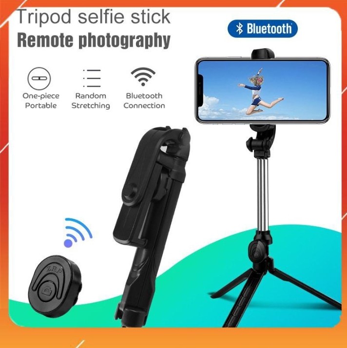 Gậy chụp ảnh selfie Bluetooth không dây XT10 cho điện thoại iPhone/Android/Huawei có thể gập lại/cầm tay