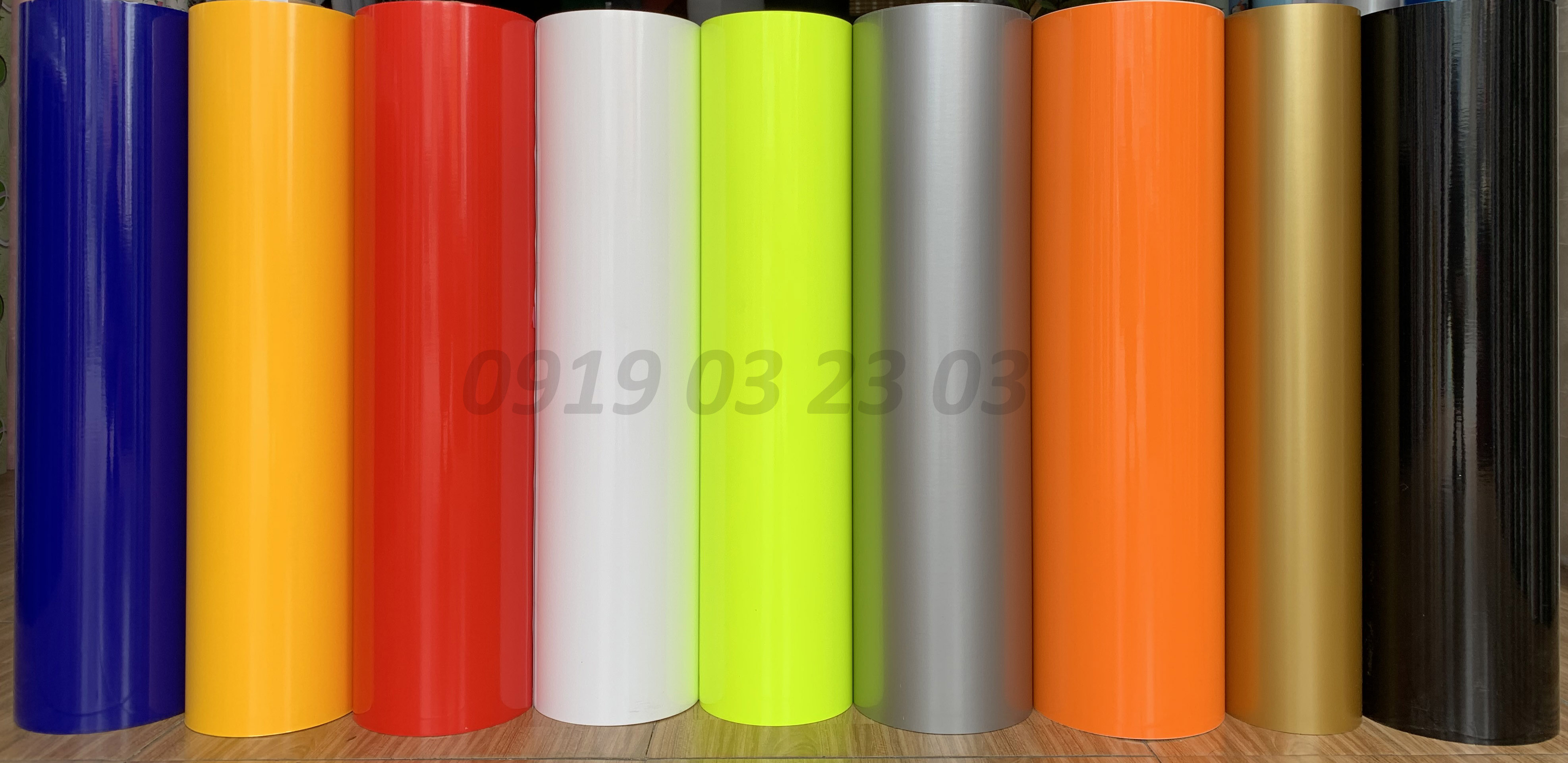 Decal màu trơn chuyên dùng cắt chữ quảng cáo khổ 60cm