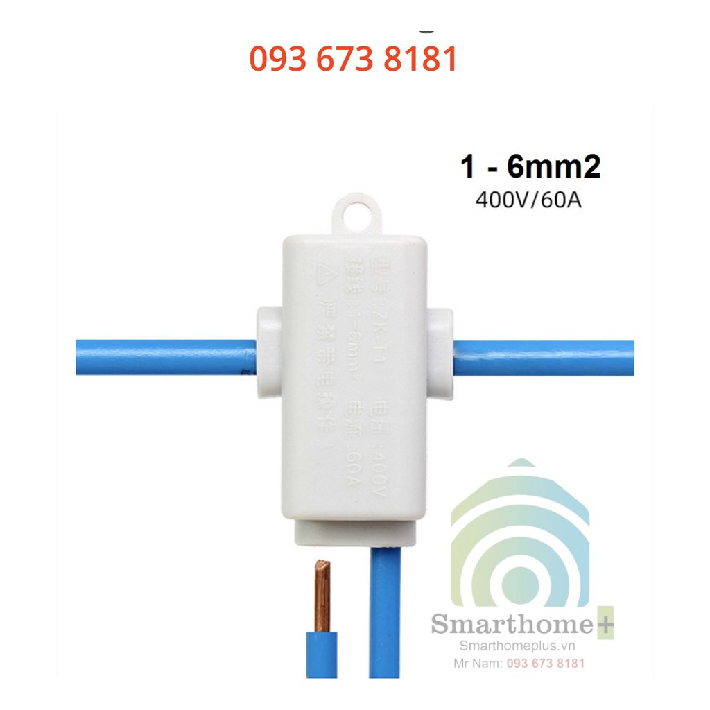 Bộ 10 Cầu Nối Dây Điện Chữ T 1 - 6mm2 Chia Nhánh T-6