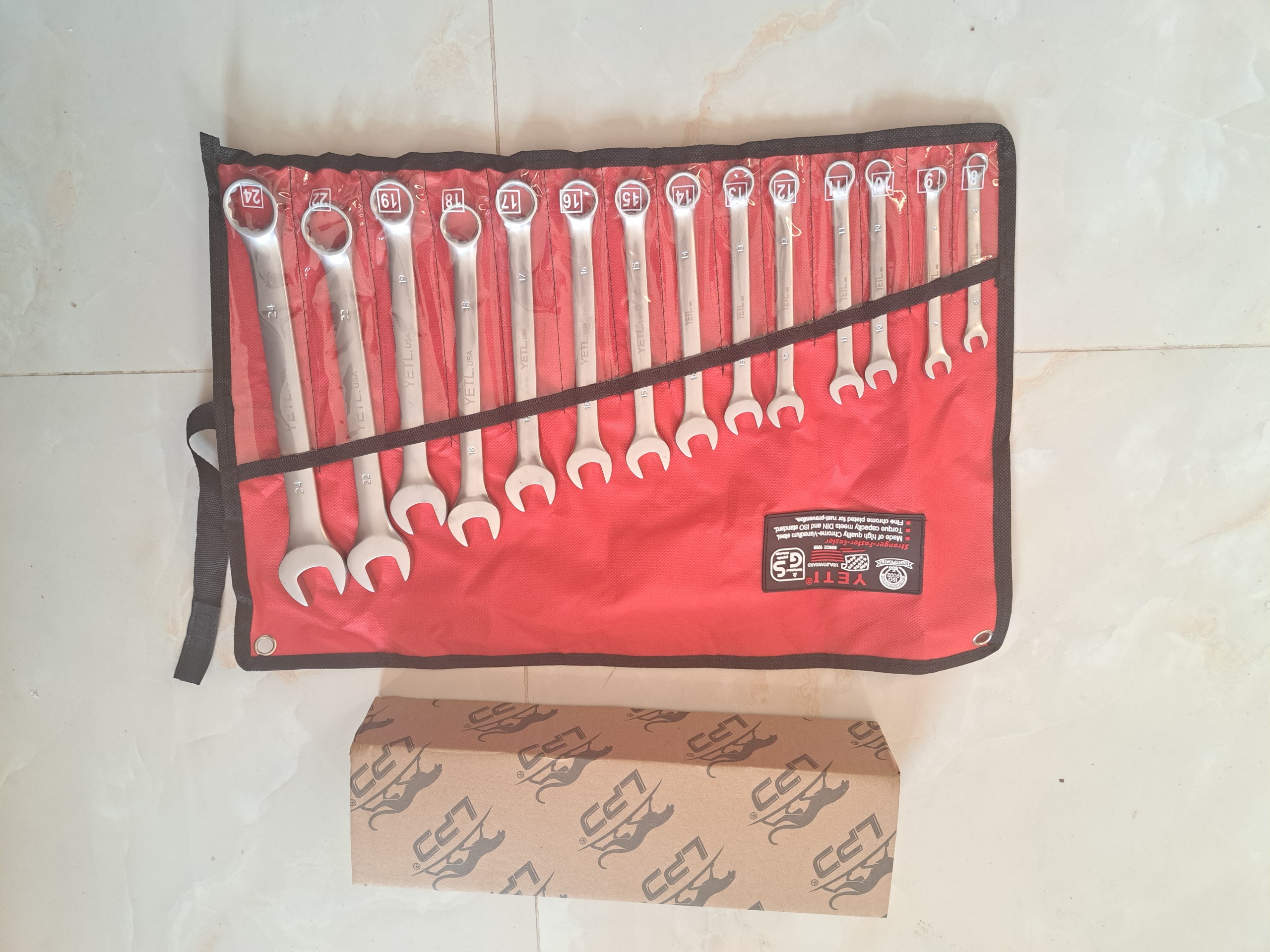 Bộ cờ lê yeti USA 6-24 chính hãng - Cờ lê cao cấp HITMAN