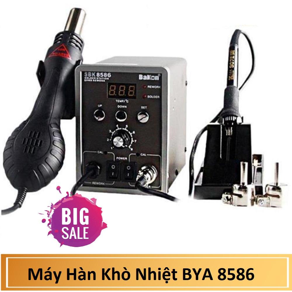 Máy hàn, Máy hàn nhiệt, Máy Hàn & Khò Nhiệt BYA 8586 Công Suất 700W, Nhiệt Độ Làm Việc Cao Cho Mối Hàn Khò Chắc Chắn, Kiểu Dáng Nhỏ Gọn Vừa Tay Dễ Sử Dụng - Bảo Hành Uy Tín, Giao Hàng Nhanh.