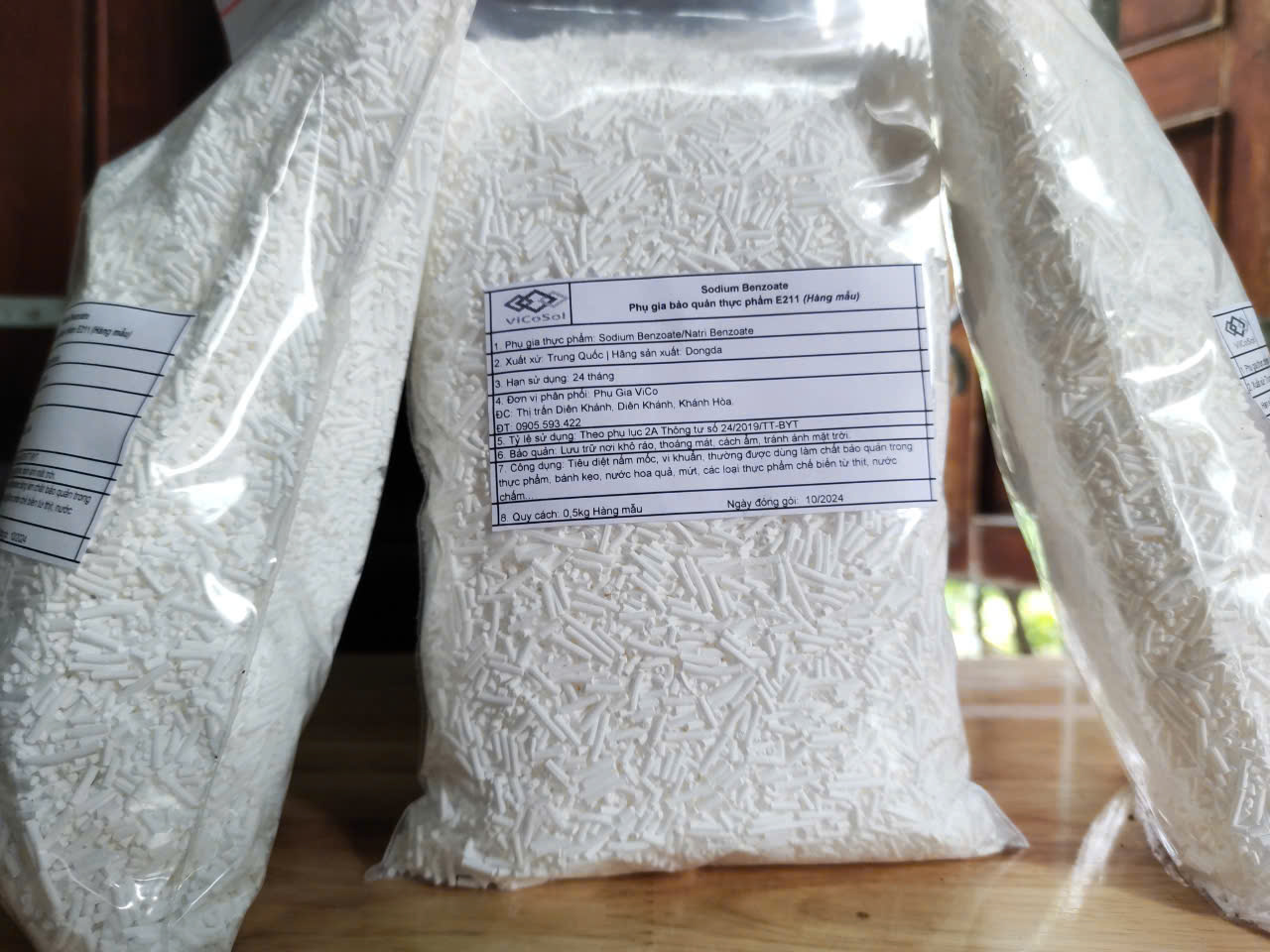 Combo 2kg Chất chống mốc thực phẩm - Natri Benzoate - Mốc sùng - Phụ gia chống mốc