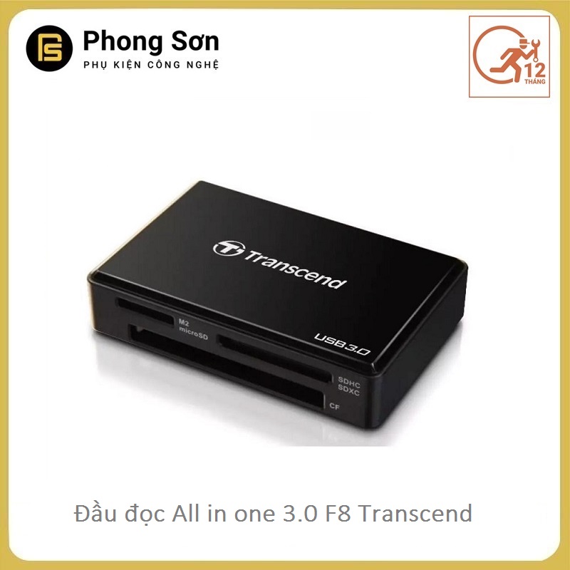 Đầu đọc thẻ nhớ rdf8k usb3.0 transcend