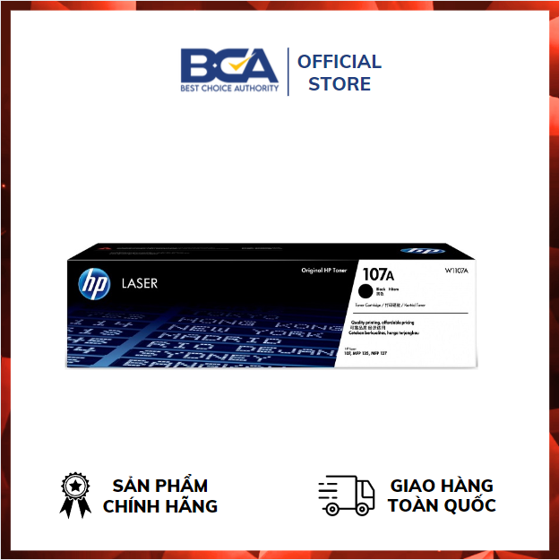 Mực in HP 107A Black Original LaserJet Toner Cartridge - Hàng chính hãng