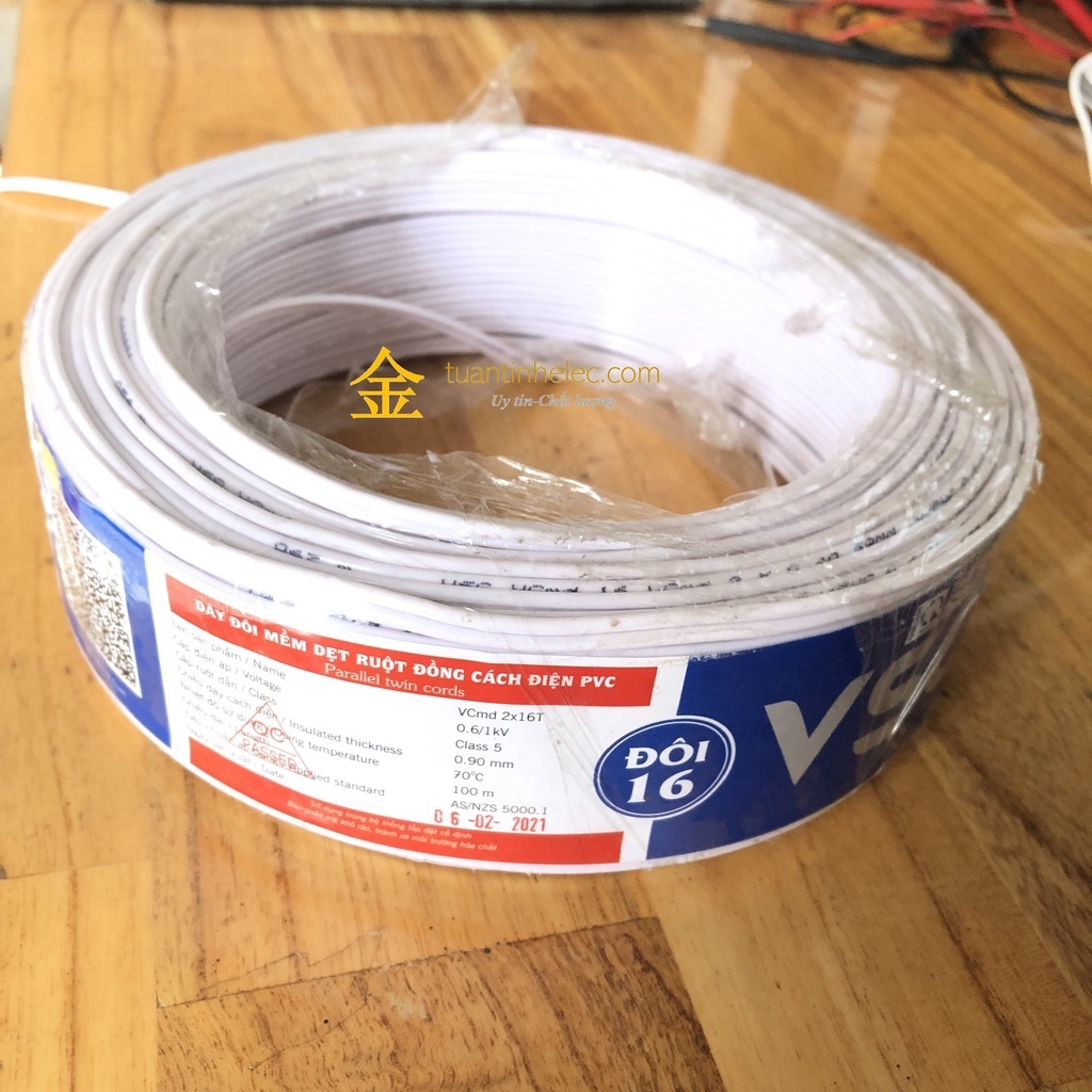 Dây điện sub đôi 16 vĩnh thịnh 2x16t