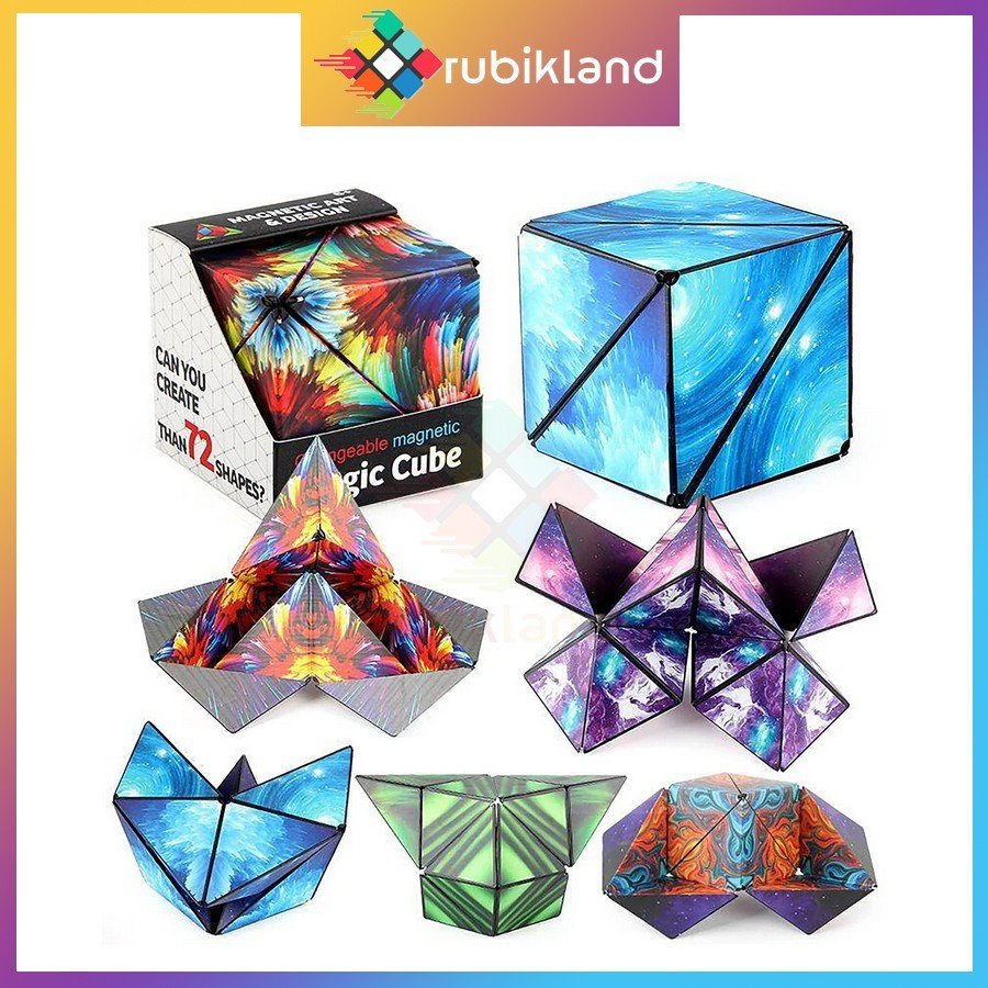 Khối Nam Châm Lắp Ráp Biến 72 Hình Galaxy Changeable Magnetic Magic Cube Rubik Biến Thể Xếp Hình Hình Học 3D