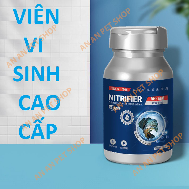 Viên Vi sinh Hồ cá YEE Nitrobacteria Capsule - Giúp làm trong nước và phát triển hệ vi sinh