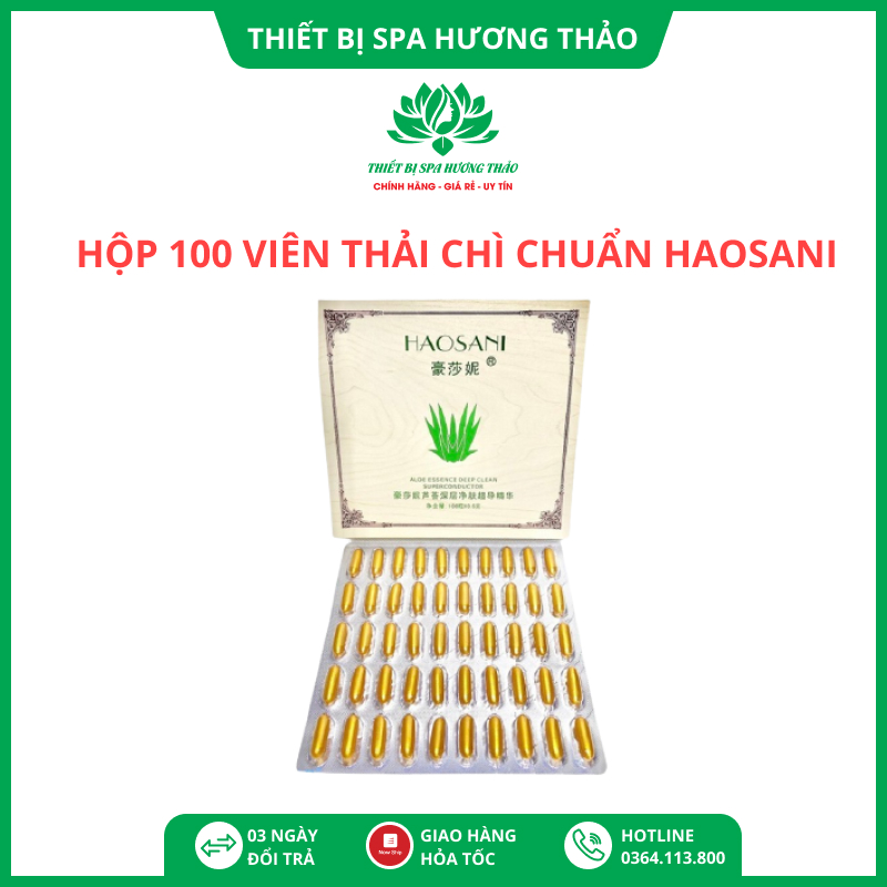 Viên Thải Chì , Viên Tẩy Chì Haosani hộp 100 viên